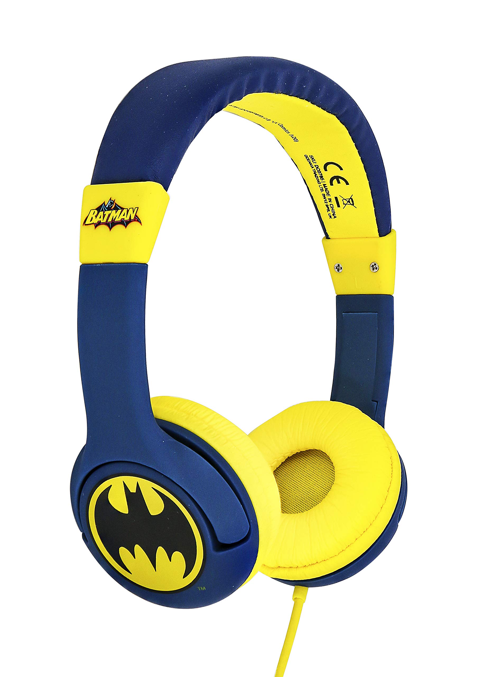 ヘッドホン BATMAN 75TH ANNIVERSARY HEADPHONE Batman Kids Superhero Bluetooth Headphones with Adjustable